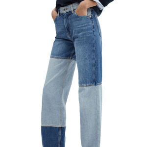 Jeans à pattes larges tendance de haute qualité pour femmes, respirants, prix bas, taille haute, jeans en denim personnalisés pour femmes - Product Image 4