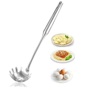Cocina profesional Colador de espagueti Cuchara Juego de cocina Utensilios Cuchara para pasta Producto de alta calidad hecho a mano - Product Image 5