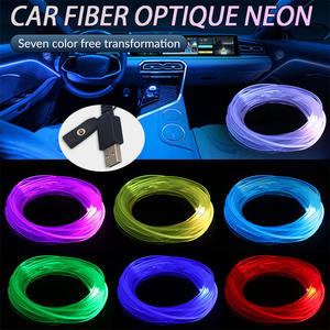 Bande lumineuse flexible RGB pour intérieur de voiture, éclairage d'ambiance USB EL à ligne froide pour la décoration intérieure et la recherche sur l'épilepsie et la dépression - Product Image 4