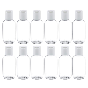 Récipient cosmétique transparent de bouteille en plastique d'animal familier de 60ml avec le chapeau supérieur de disque emballage rechargeable de lotion de shampooing de voyage usine du Vietnam - Product Image 4