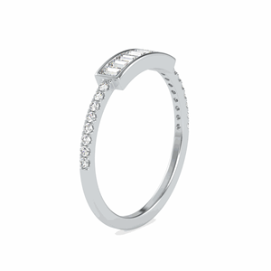 Anillo de Bodas con Diamante Talla Baguette para Mujer - Product Image 3