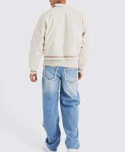 Distressed Denim Jeans <b>Trousers</b> <b>Straight</b> <b>Leg</b> High Quality Custom Men's Pants Heavyweight Acid Washed Baggy <b>Cargo</b> Pants - Product Image 2