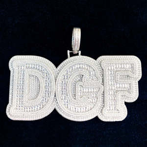 Colgante de Diamante Moissanita Cultivado en Laboratorio, Estilo Hip-hop, Oro de 14k, para Mujer, Personalizado, Nuevo, Elegante, con Certificación GIA, Joyería al por Mayor - Product Image 3
