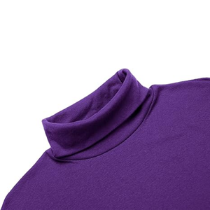 Suéter de Cuello Alto Rojo de Manga Larga para Hombre, Personalizable por el Fabricante - Product Image 4