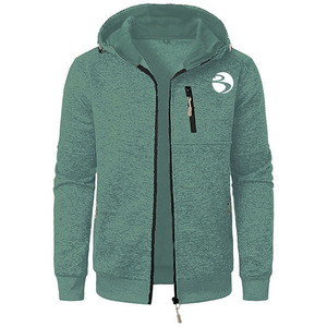 Sudadera con capucha de gimnasio de invierno para hombre hecha a medida Sudadera con capucha con cremallera para deportes con patrón sólido Material de algodón 100% caliente para deportes - Product Image 6