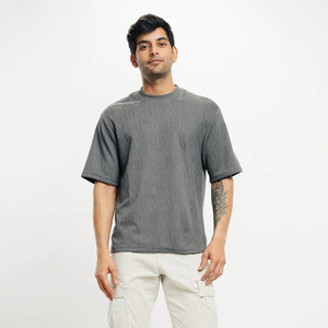 Luxury Cotton O-Neck T-Shirt Customizable Logo Print Solid Eco-Friendly Breathable Oversize Men's 100% Cotton - Product Image 1