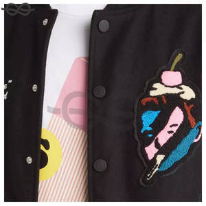 Veste universitaire Vintage Letterman College Baseball Bomber pour hommes patchwork de broderie patchs personnalisés veste pour hommes élégants - Product Image 4