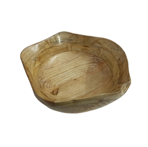 Juego de ensaladeras con estampado de esmalte redondo respetuoso con el medio ambiente, utensilios de comedor y servicio de madera seguros para alimentos - Product Image 2