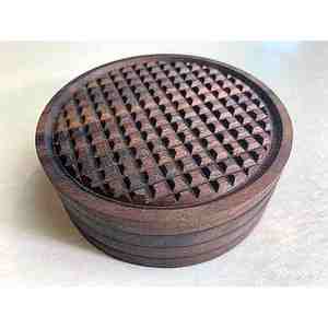 Nuevo diseño de diseño y posavasos decorativos hechos a mano Madera de nogal Diseño personalizado Calidad de exportación con calidad de exportación - Product Image 6