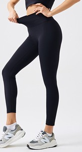 Leggings personnalisés push up yoga fitness taille haute recyclé leggings d'entraînement personnalisé compression femmes pantalons de gym yoga legging - Product Image 2