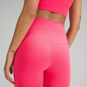 Femmes solide sans couture taille haute bout à bout respirant séchage rapide Spandex/Polyester Yoga Leggings taille élastique Gym Fitness - Product Image 4