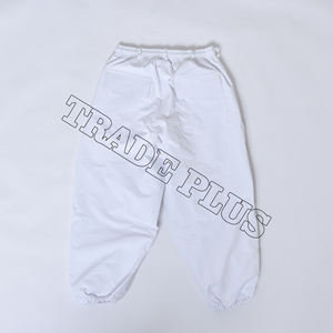 Pantalones de esquí impermeables blancos más vendidos con ribete reflectante gris claro con cremalleras de ventilación de puño elástico en la cintura con cordón - Product Image 2