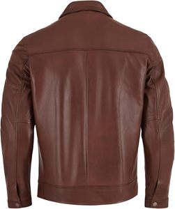 Custom <b>Leather</b> <b>Jackets</b> Men's Fashion Windbreak <b>Leather</b> <b>Jackets</b> High Quality Sheep <b>Leather</b> <b>Jacket</b> Street Wear - Product Image 5