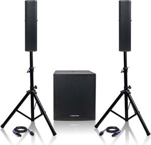 Nuevo Sistema de Altavoces PA de 2 Vías con Subwoofer de 15 Pulgadas y Columna de 4_3_ Array, Altavoz de Audio Estéreo HiFi - Product Image 3