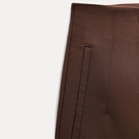 Pantalon élégant taille haute ample pour femme, coupe droite, longueur complète, respirant, infroissable, en polyester/coton, style coréen chic