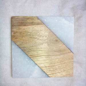 Hot Selling Wooden Marble Resin Customized <b>Coaster</b> <b>Set</b> with Natural & Customized Color Made in India - Product Image 5