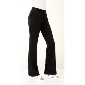 Pantalones Clásicos Acampanados Transpirables para Mujer, Negros, Cintura Alta, Tallas S-8 (L) y XL, Estilo Clásico de Pierna Ancha para Damas y Chicas - Product Image 3