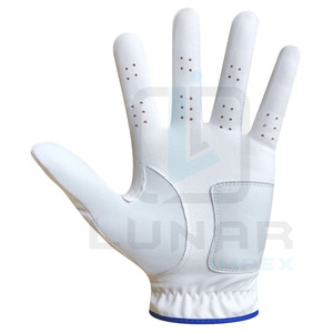 Gants de golf flexibles en cuir de mouton de compression de qualité supérieure de longue durée en cuir Cabretta de taille universelle Gants personnalisés - Product Image 5