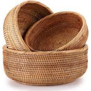 Juego de 3 cestas organizadoras de almacenamiento de ratán con asas para un mejor agarre - Product Image 5