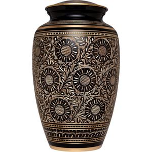 โกศอลูมิเนียมทองเหลืองเคลือบเคลือบสีฟ้าปรับแต่งได้สำหรับคนที่คุณรักอุปกรณ์งานศพที่ระลึก - Product Image 2