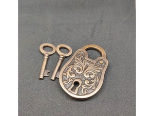 Candado antiguo de hierro fundido totalmente funcional con forma de Caballo viejo en latón Candado de bloqueo con aspecto de animal Elegante para decoración a precio barato - Product Image 3