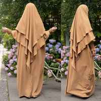 Khimar Thobe/Thawb Voiles Niqab Hijab de haute qualité pour femmes musulmanes modestes, respirant, extensible dans quatre directions, léger, à enfiler, pour le printemps