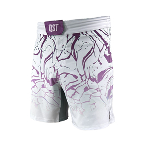 Shorts de MMA en gros QST, extensibles, respirants, séchage rapide, fitness, Muay Thai, BJJ, kimono unisexe, imprimé par transfert thermique, polyester/coton - Product Image 3