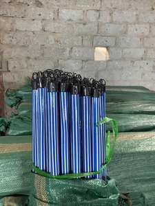 Manche de balai en bois recouvert de PVC, économique, avec poignée en plastique et tête de balai en PP, bâtons de 120*2,2 cm - Product Image 5