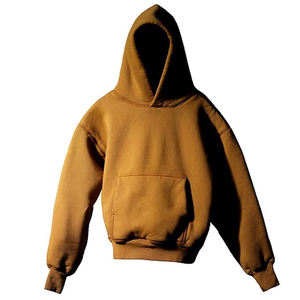 Otoño Invierno Hombres Peso Pesado 400 Gramos Sudadera con capucha Color sólido con logotipo personalizado Diseño bordado Impresión digital - Product Image 6