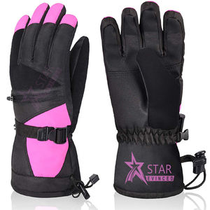 ถุงมือสกีกันความร้อนสำหรับผู้ชาย, ถุงมือเล่นสโนว์บอร์ดกันความร้อนกันน้ำมาใหม่พร้อมผ้าโพลีเอสเตอร์นุ่มหลากสี - Product Image 1