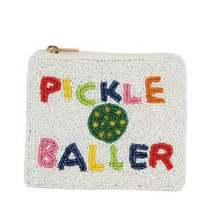 Belle haute qualité à la mode fantaisie broderie PICKLE BALLER perlé jeu jour porte-monnaie avec artisanat par Hiba Enterprises - Product Image 1