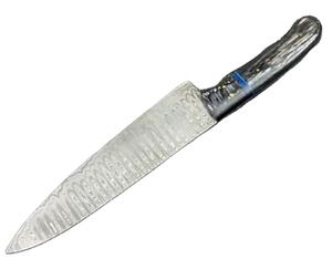 Nouveau design personnalisé couteau de chef damas fait à la main manche en bois couteau de chef de cuisine tranchant avec étui en cuir - Product Image 5