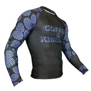 Qualité supérieure 2024 personnalisé sublimé No Gi Rashguard haut de Compression à manches longues BJJ MMA No Gi Training Rash Guard fournisseur - Product Image 1