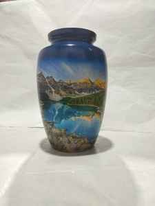 Urna Funeraria Elegante con Forma de Mariposa Azul para Guardar Cenizas de Adultos - Product Image 3