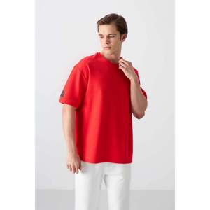 Camiseta Básica Oversize de Cuello Redondo para Hombre Tommylife Wholesale 88339 Azul Marino - AZUL MARINO - Product Image 6