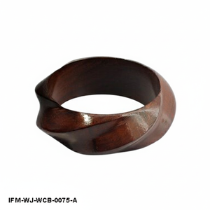 Brazalete de Madera Natural Trenzada en Espiral Hecho a Mano, Brazalete de Madera Gruesa, Joyería Artesanal Estilo Boho para Mujer - Product Image 5