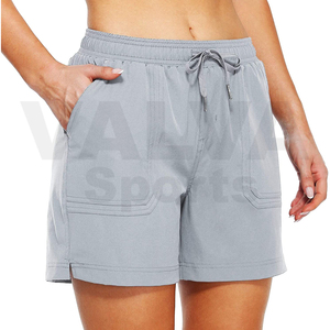 กางเกงขาสั้นออกกำลังกายโยคะผ้าฝ้าย 100% คุณภาพสูง ดีไซน์สวย ระบายอากาศได้ดี เอวสูง ยืดหยุ่น พร้อมปักโลโก้ - Product Image 2