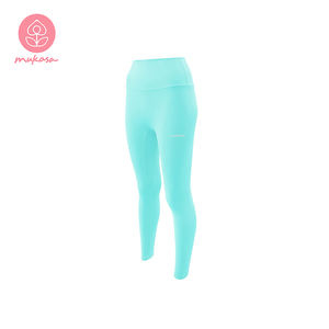 Leggings de Yoga Mukasa Fitness, Color Rojo Chili, Diseño Sólido, Transpirables, de Secado Rápido, Elásticos, Pantalones Deportivos de Poliéster y Spandex - Product Image 4