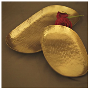 Plateau de service en laiton Plateaux d'ustensiles de cuisine de qualité supérieure Plateau de service en gros de haute qualité au prix le plus bas - Product Image 3