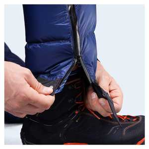 Pantalons matelassés évasés avec logo personnalisé OEM, production personnalisée de pantalons matelassés pour hommes avec poche cargo, pantalons d'hiver personnalisés de style street - Product Image 3