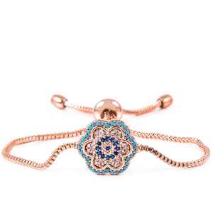 Bracelet à breloques fines en zircone encapsulée avec Kaplama Bileklik - Product Image 1