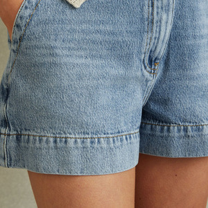 2025 venta al por mayor de fábrica, pantalones vaqueros para mujer, pantalones vaqueros cortos de talla grande, pantalones cortos vaqueros elásticos sexis para mujer, pantalones cortos vaqueros azules para mujer - Product Image 3