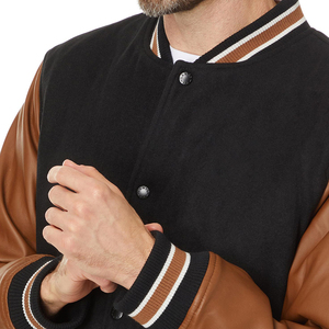 Stylish Varsity Jackets Breathable Crew Neck Collar Customized Logo Printing Full Sleeves CollegeBaseballjacket for men - Product Image 6