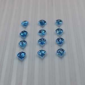 พลอยบลูโทแพซทรงลูกแพร์เจียระไน 100% จากธรรมชาติ สำหรับทำเครื่องประดับ ได้รับการรับรองจากผู้ตรวจสอบอิสระ ขายส่งจำนวนมาก - Product Image 3