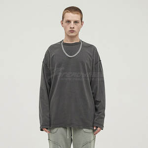 Custom 100% Cotton Oversized Fitness <b>T</b>-<b>Shirt</b> for Men Acid Washed Heavyweight at 300 Grams Custom Logo Print Vintage Style - Product Image 1