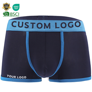 Venta al por mayor de fábrica OEM logotipo personalizado contraste Color algodón transpirable U bolsa para hombres Herren Unterwasche hombres ropa interior <span class=keywords><strong>Boxer</strong></span> - Product Image 1