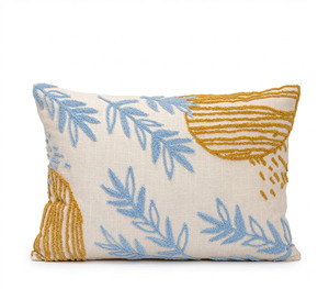Housse de coussin vintage personnalisable en coton 100 % écologique à motif floral, style abstrait indien, avec fermeture éclair - Product Image 4