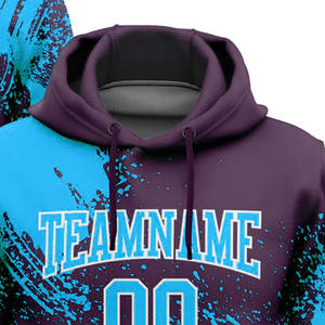 Vêtements de sport surdimensionnés de haute qualité, pull en polyester de couleur unie pour hommes, sweat à capuche décontracté pour hommes - Product Image 2