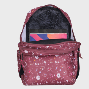 Arctic Fox Kitty Tawny Port School <b>Backpack</b> for Boys and Girls - Product Image 2