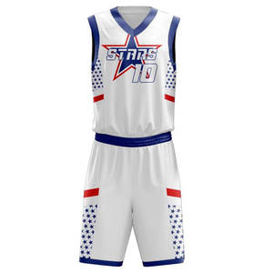 Uniformes de Baloncesto Personalizados de Primera Calidad para Hombre Adulto, Camisetas de Secado Rápido 100% Poliéster con Estampado por Transferencia de Calor - Product Image 2